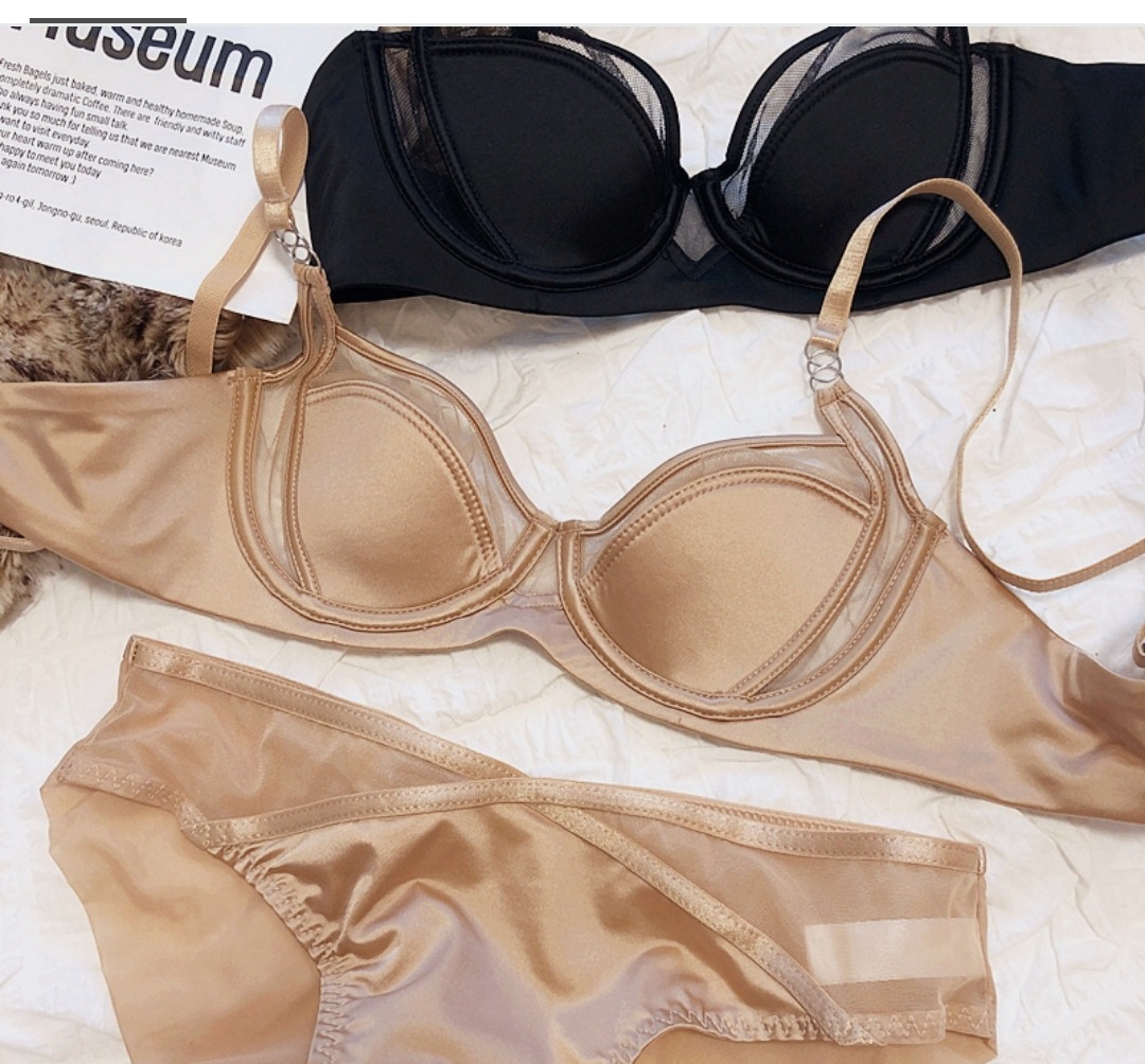 Комплект нижнего белья без пуш ап БЕЖЕВЫЙ
